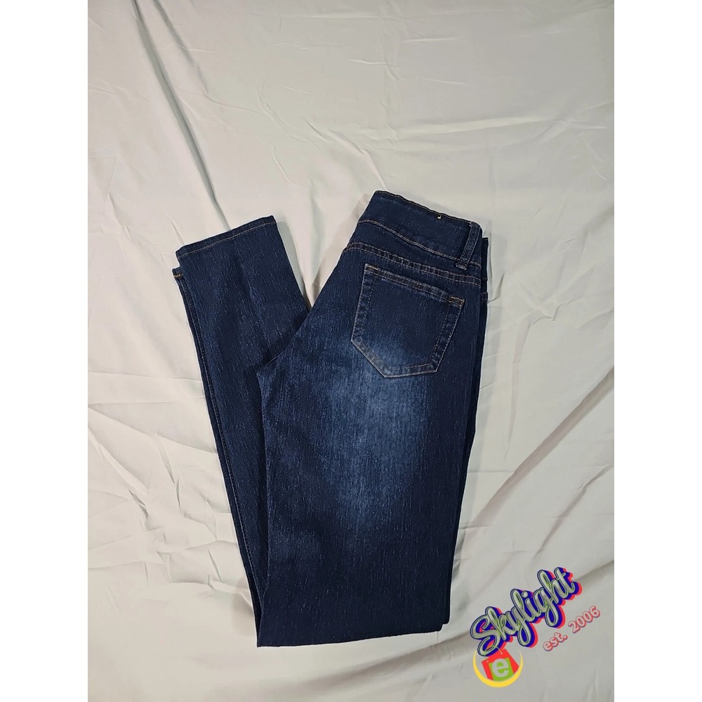 Gtton Womens Blue Collection Dark Wash Pocket Stretch Denim Jeans‎ Size 5